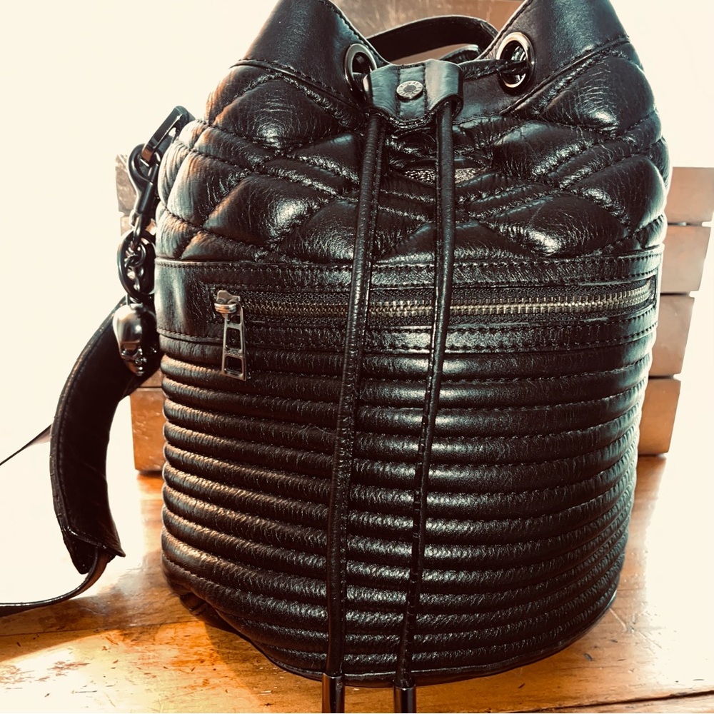 ZADIG & VOLTAIRE Black Leather Boho Bag